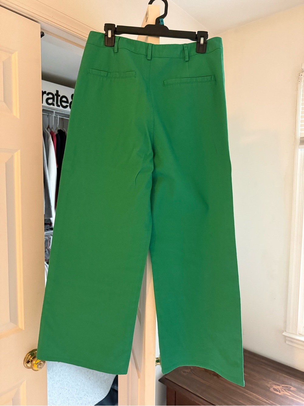 entro Emerald Green High-Rise Wide-Leg Pants - Picture 3 of 5